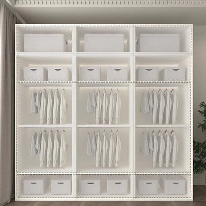 Wardrobe - MDF Wood - White - 240x60x240 cm