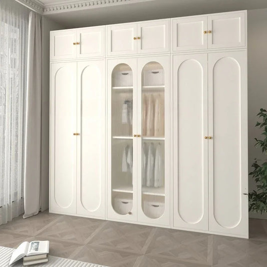Wardrobe - MDF Wood - White - 240x60x240 cm