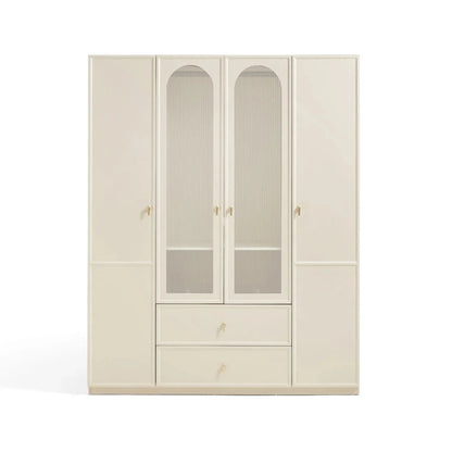Wardrobe - MDF Wood - White - 180x60x220 cm