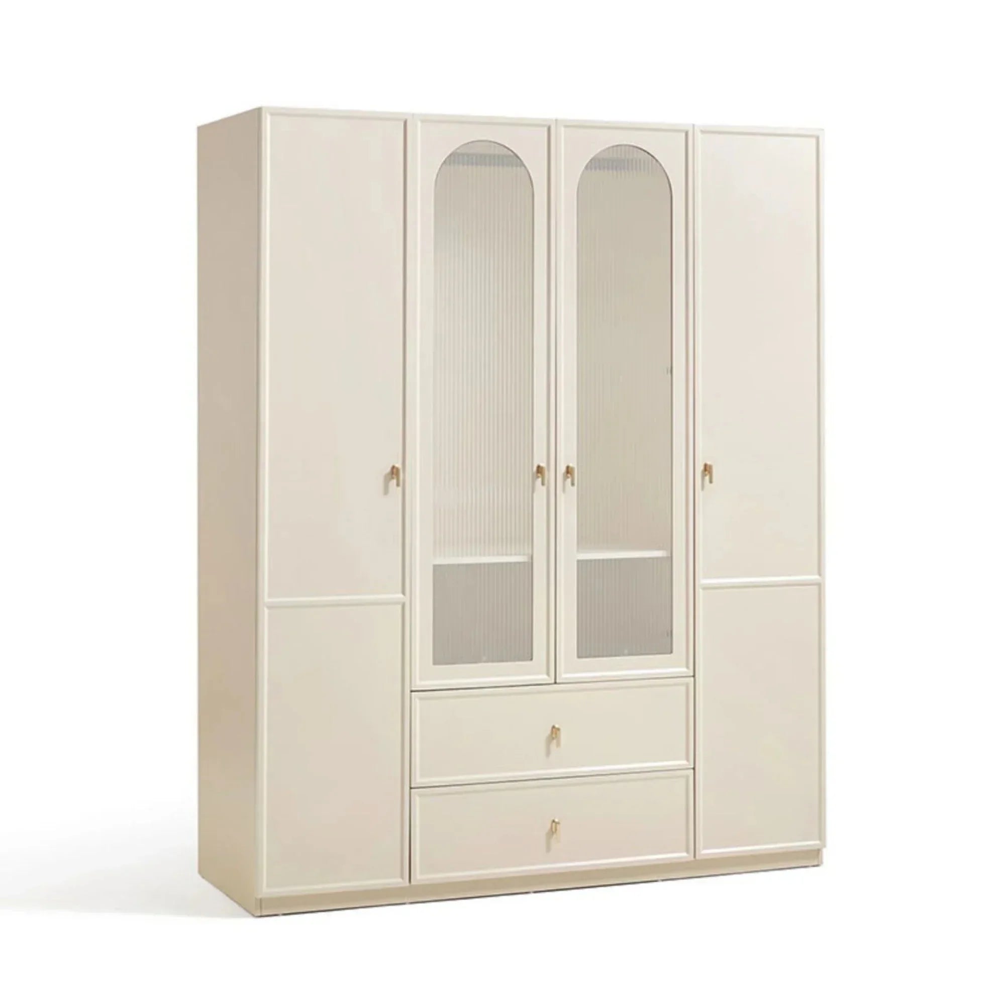 Wardrobe - MDF Wood - White - 180x60x220 cm - Cataloug