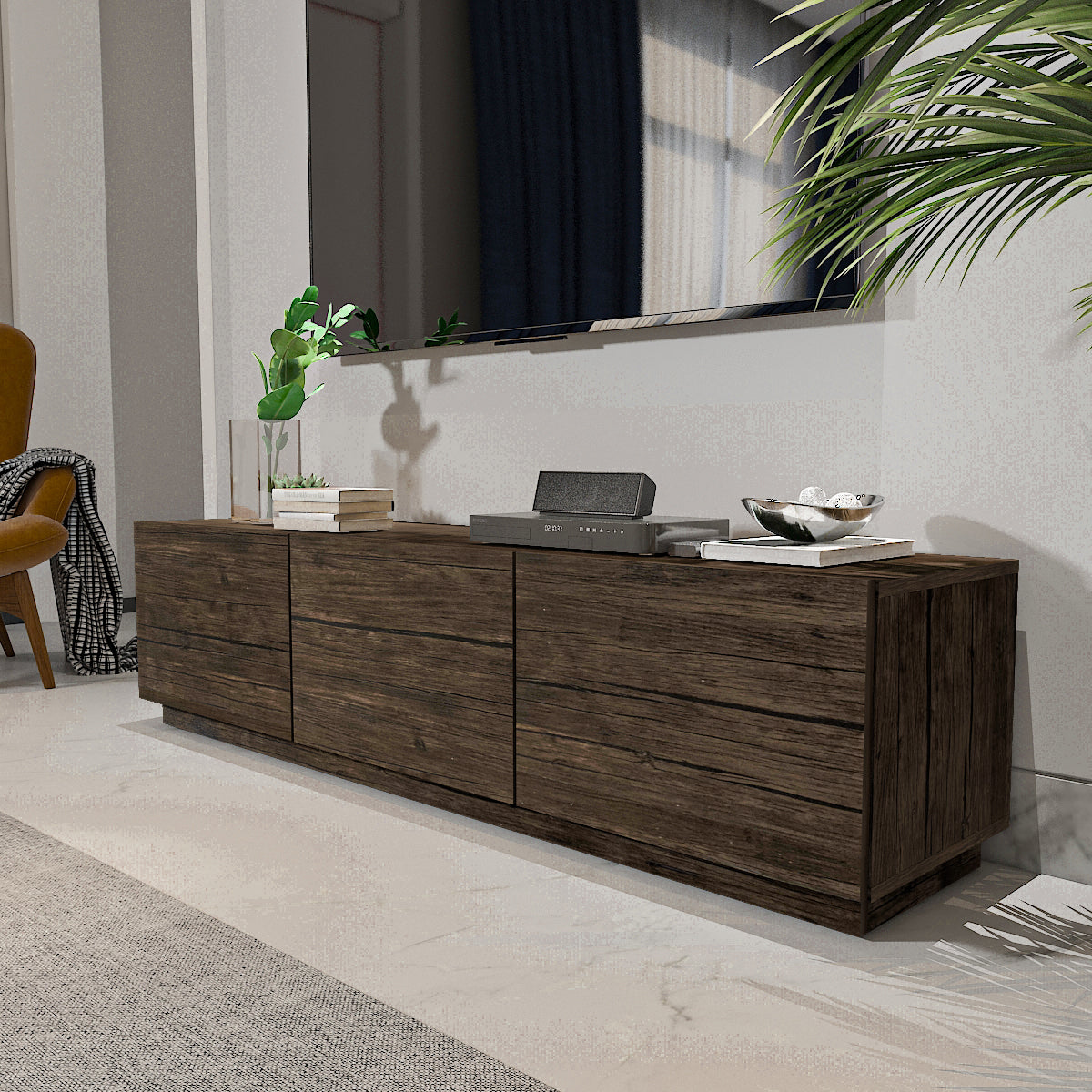 TV Unit - MDF - Multi Color - 160x37x40 cm