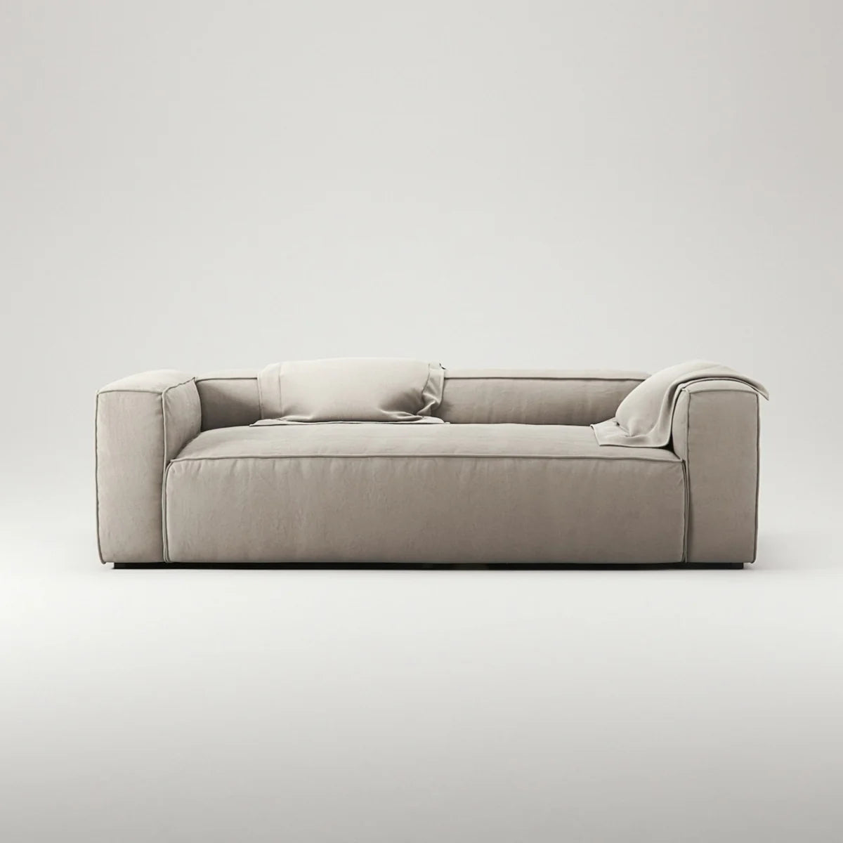 Sofa - Natural Wood - Multi Fabrics - Multi Color - 230 x 100 x 63 cm