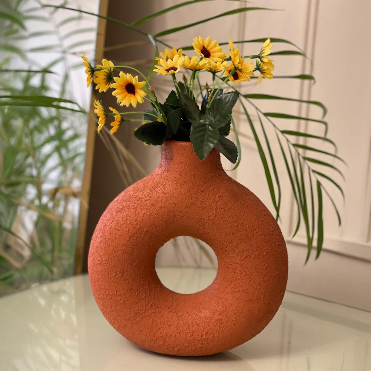 Vase - Pottery - Orange