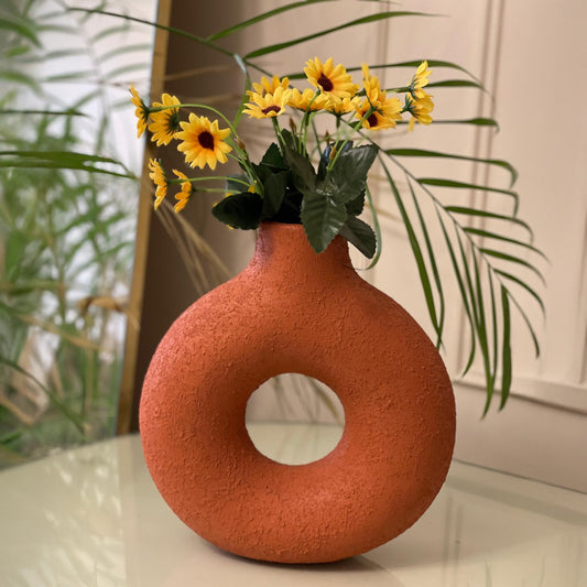 Vase - Pottery - Orange