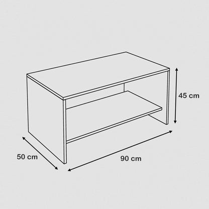 Coffee Table - Multi Color - MDF - 90x50x45 cm