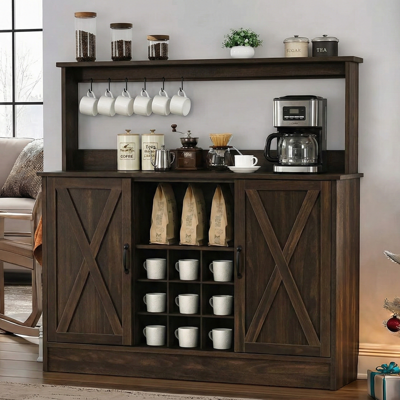 Coffee Corner - MDF Wood - Multi Color - 120x40x130 cm
