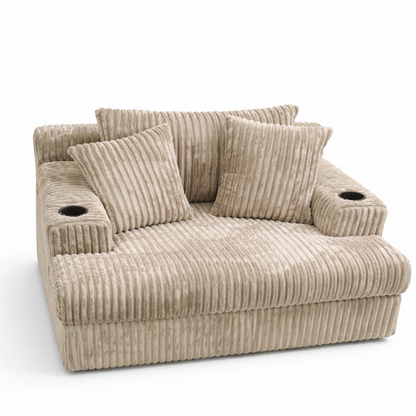 كرسى - خشب طبيعي- متعدد الأقمشة - متعدد الألوان - 120x120x70 سم