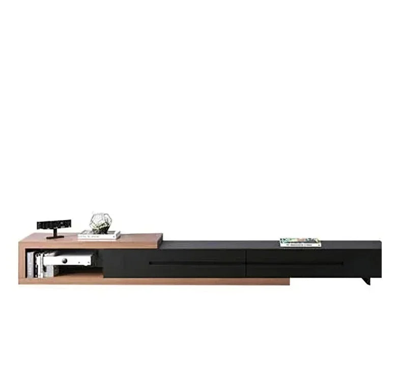 Bundle of TV Table and Coffee Table - MDF wood - Black & Brown - Cataloug