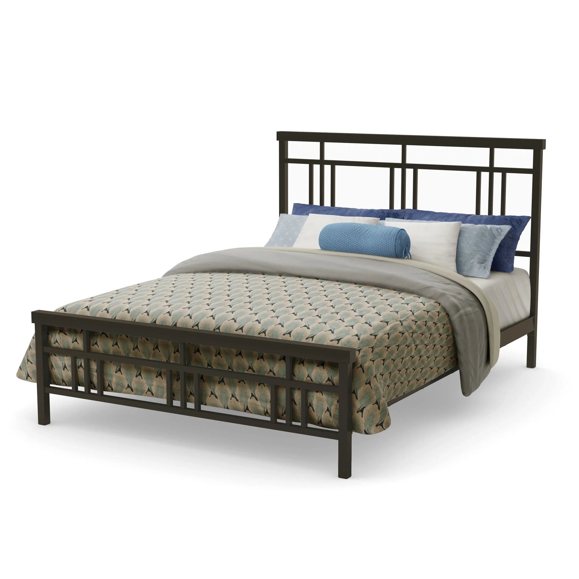 Bed - Steel - Black - 120x200x125 cm