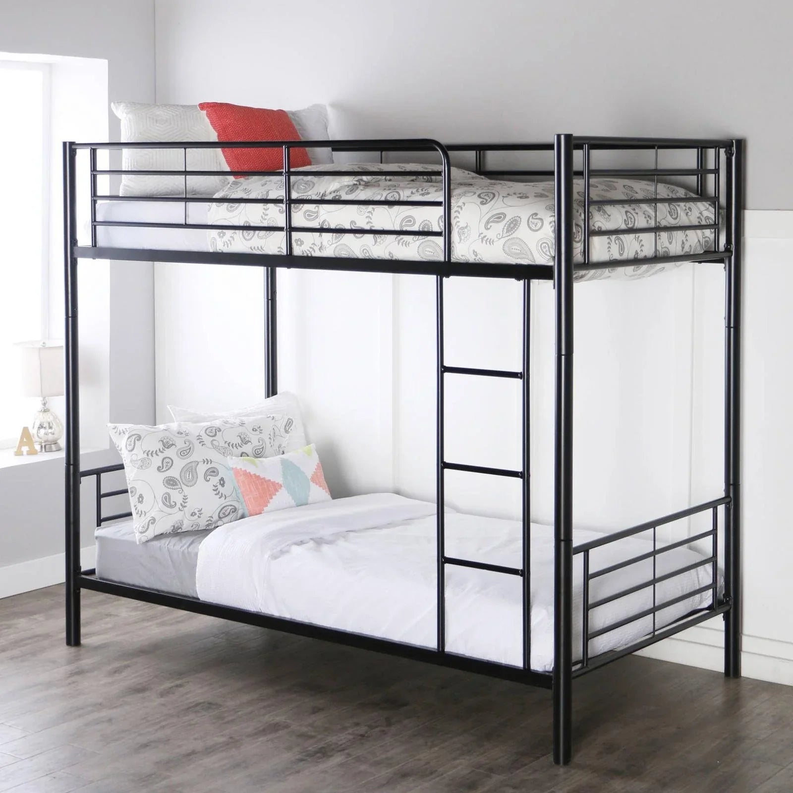 Bed Bunk - Steel - Black - 120x200x200 cm