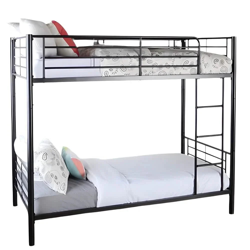 Bed Bunk - Steel - Black - 120x200x200 cm