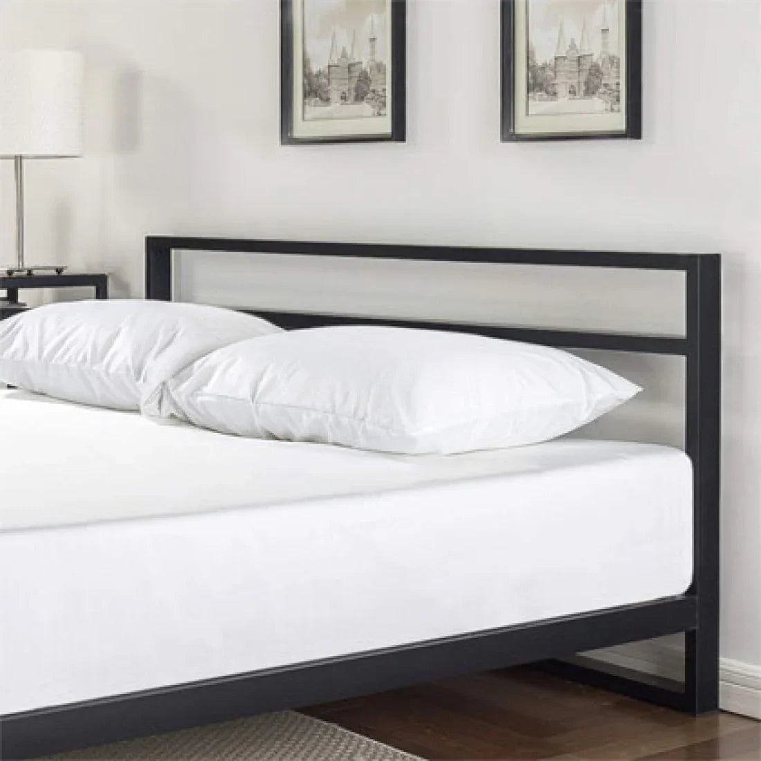 Bed - Steel - Black - 120x200x125 cm