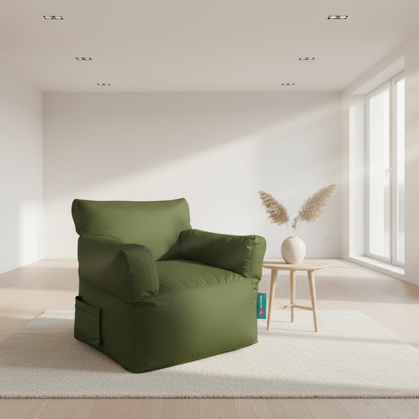 Royal Bean bag Chair - Green - 90x90x90 cm