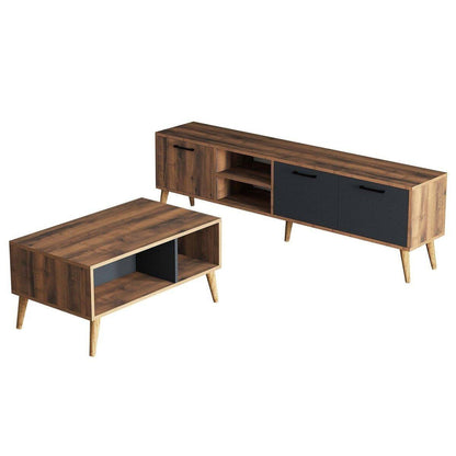 Bundle of TV Table and Coffee Table - Multi Color - Cataloug