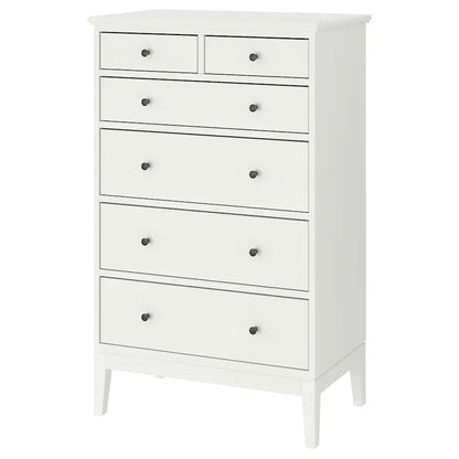 Drawer Unit - MDF Wood - White - 84×135×50 cm