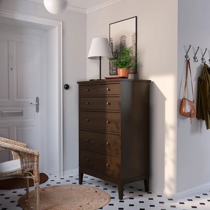 Drawer Unit - MDF Wood - Brown - 84×135×50 cm