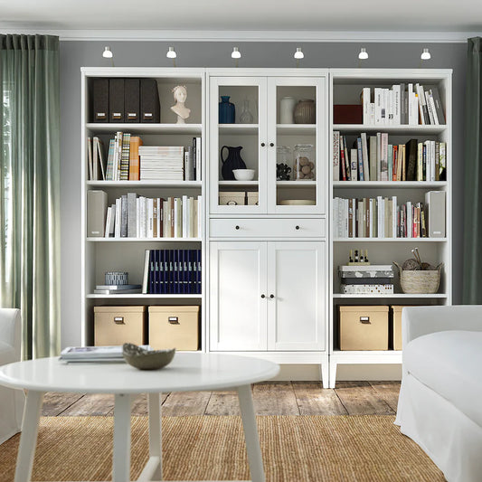 Display Unit - MDF Wood - White- 246x39x211 cm