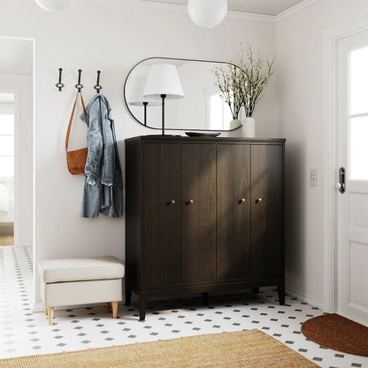 Cabinet - MDF Wood - Brown - 121x50x135 cm