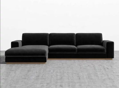 أريكة - خشب زان - مخمل - أسود - BW.SO.503.0019