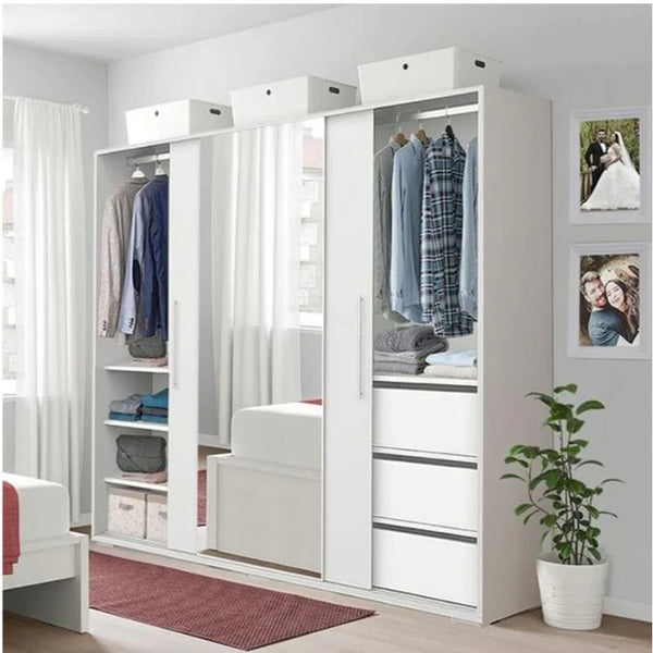 Wardrobe - MDF - White - 50x180x185 - Cataloug