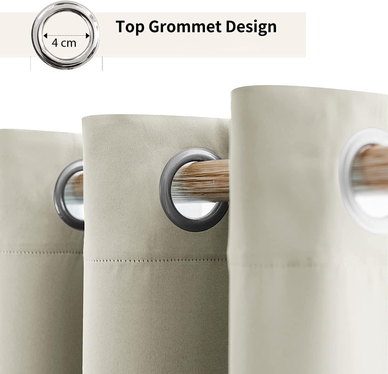 Curtains Blackout - Beige - Multi Size
