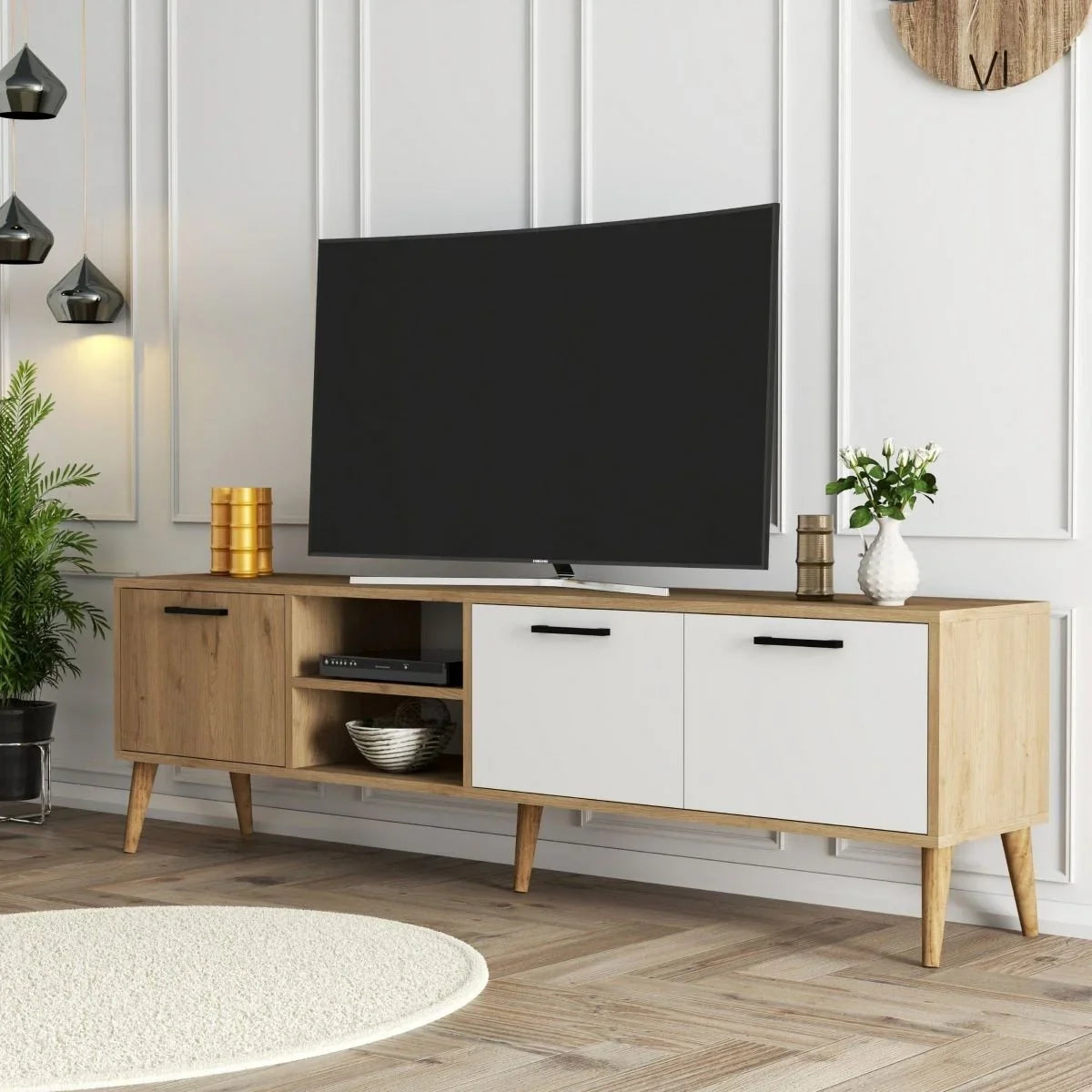 TV Unit - MDF Wood - Multi Color - 180x30x45 cm - Cataloug