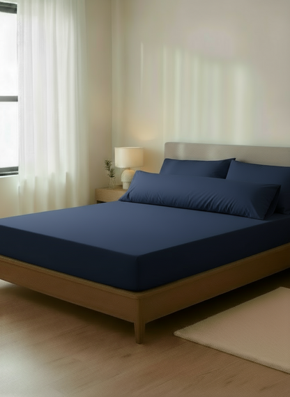 Bed Sheet - Cotton - Set 4 pieces - Multi Color - 160 cm