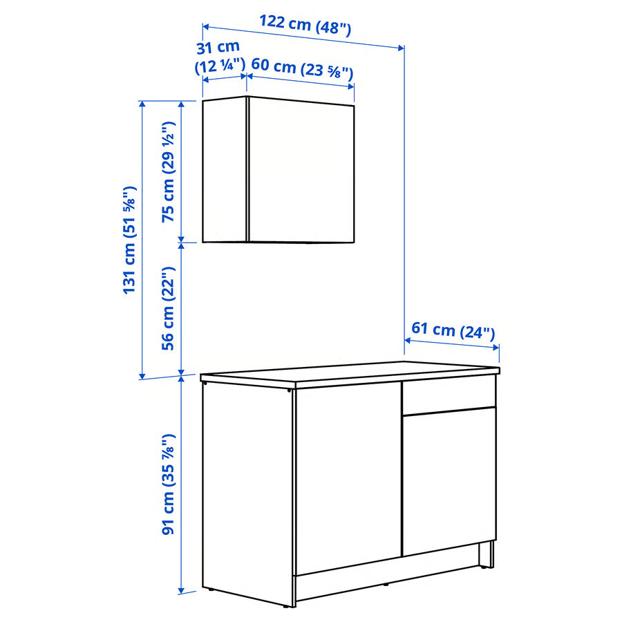 Kitchen - MDF - Multicolors - 180x120x61 cm