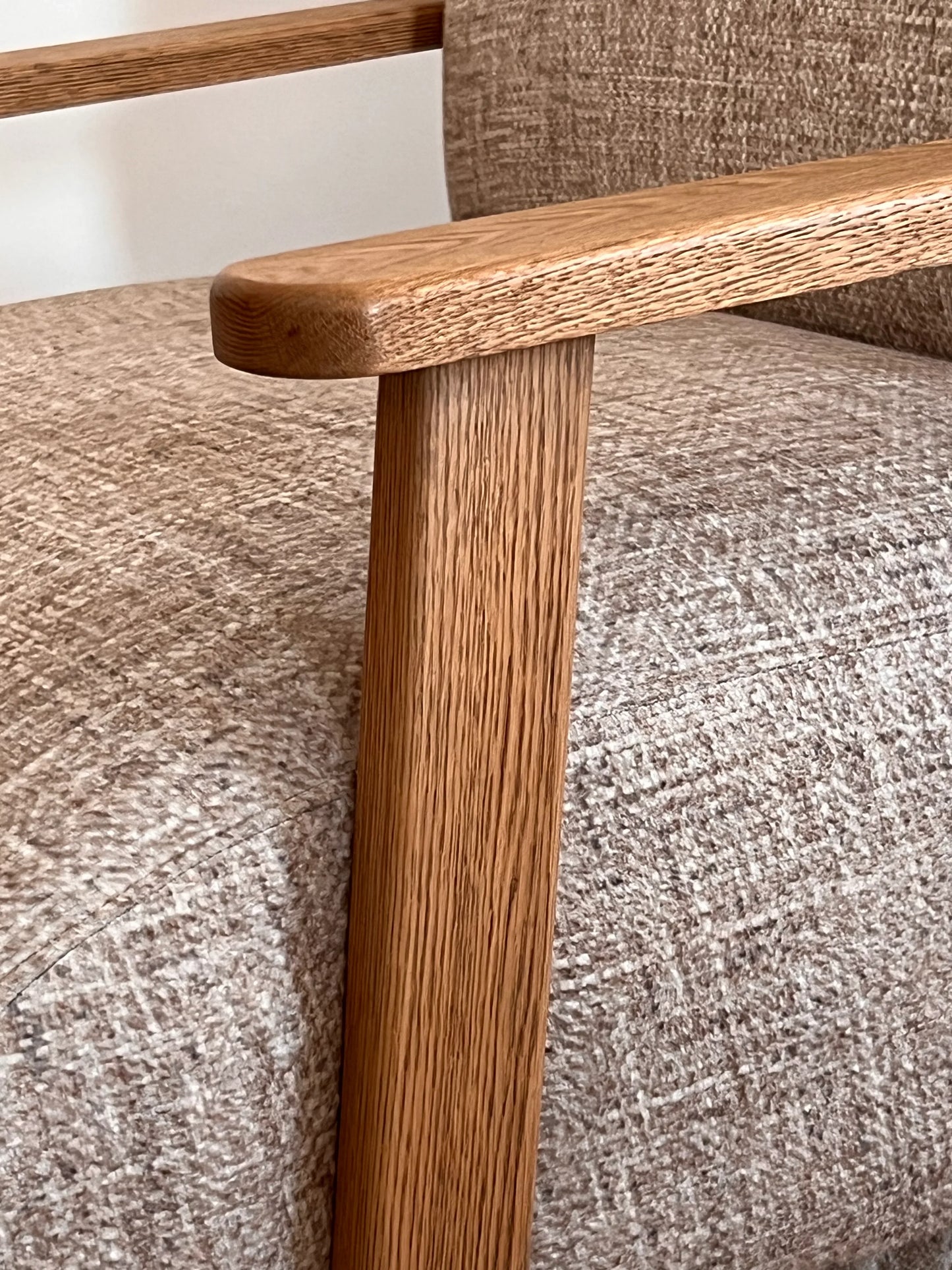 Chair - Oak Wood - Linen- Multi color - 85x85x90 cm - Cataloug