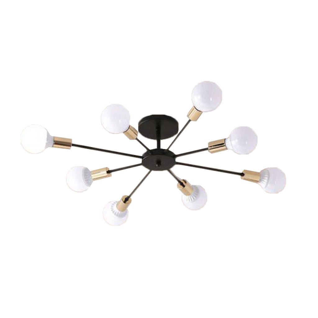 نجفة - معدن - أسود - دهبي - 40×50×40 سم