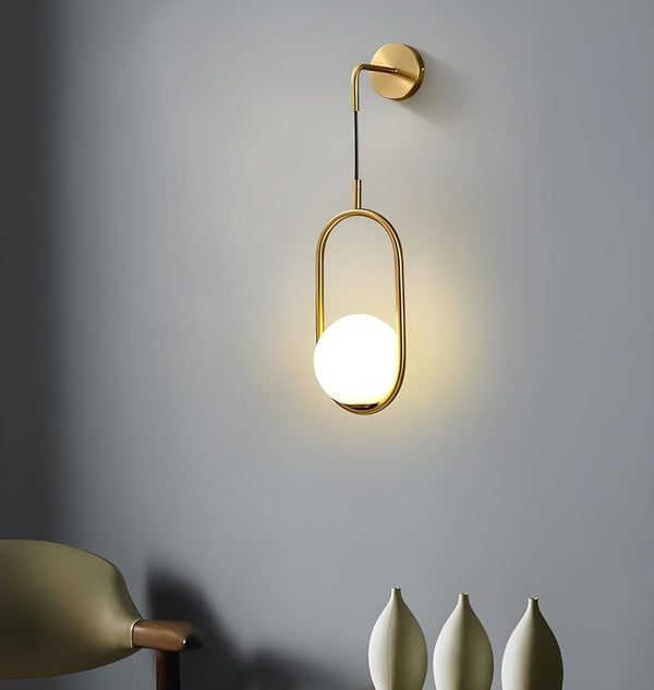 Wall Lamp - Metal - Gold - 30×20×100 cm