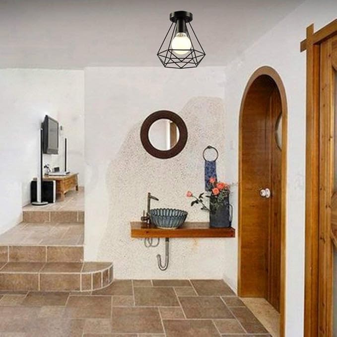 دلاية - معدن - أسود - 25×20×25 سم