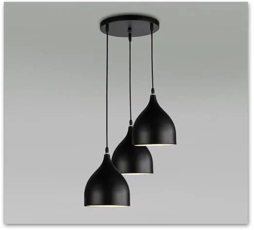 Ceiling Lamp - Metal - Black - 50×50×50 cm