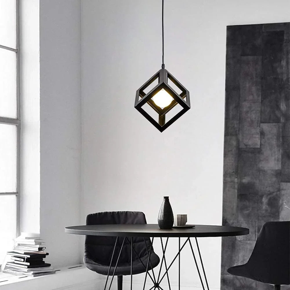 Ceiling Lamp - Aluminum - Black - 50×20×50 cm