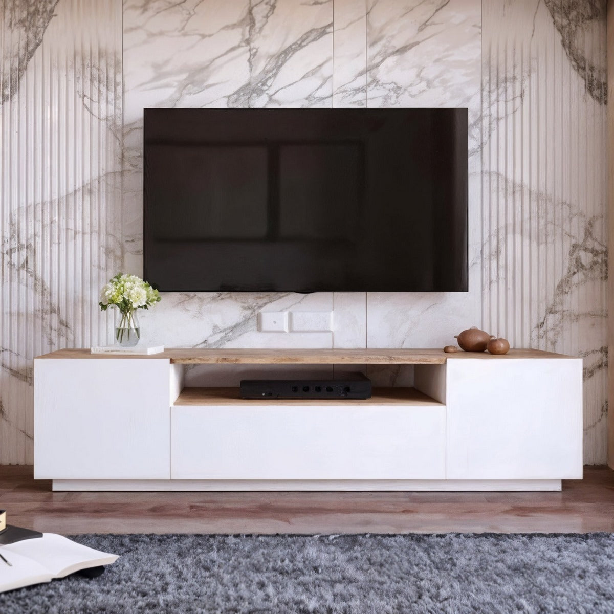 TV Unit - MDF Wood - Multi color - 180x30x45 cm