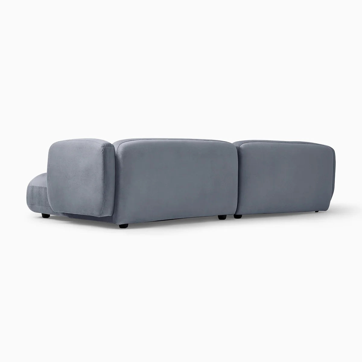 Sofa - Natural Wood - Linen - Grey - 307 x 150 x 100 x 75 cm