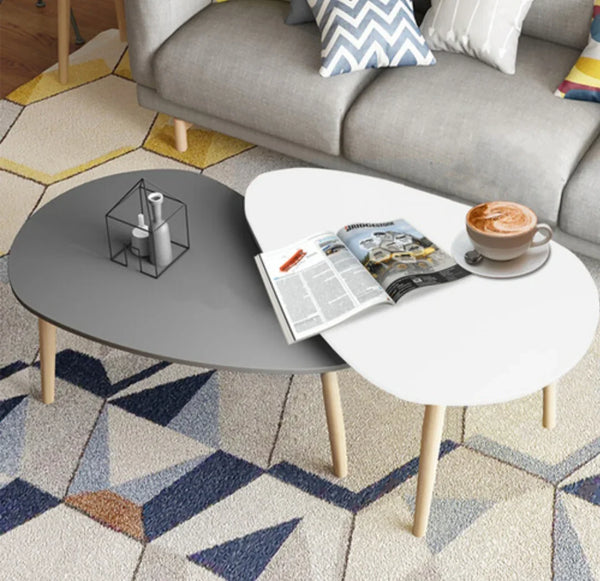 White - gray - oval set - Cataloug