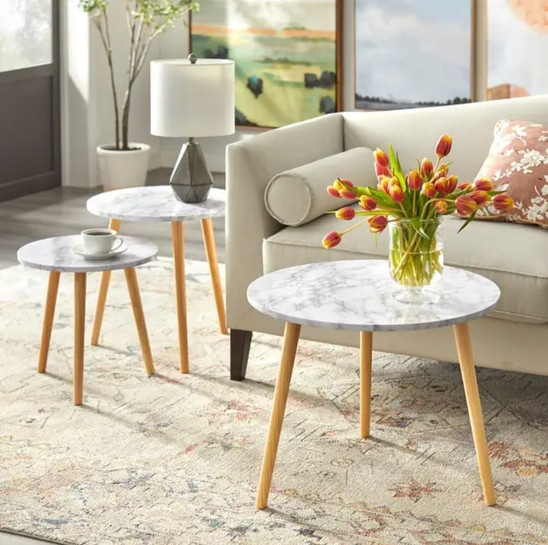 White - multi-size table set - Cataloug