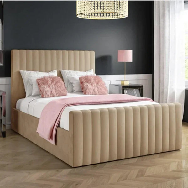 Bed - MDF - Velvet - Multi Sizes - Cataloug