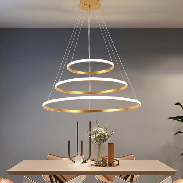 Chandelier - Metal - Gold - 70 x 60 cm