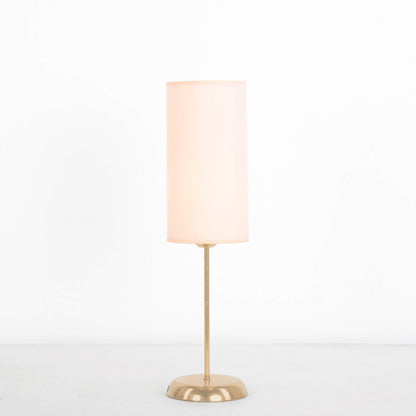 Desk Lamp - Metal & Linen - Gold & White - 45 x 13 cm