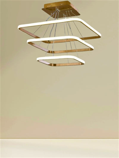 نجفه - معدني - ذهبي - 70 × 60 سم