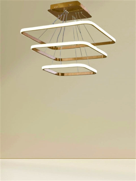 نجفه - معدني - ذهبي - 70 × 60 سم