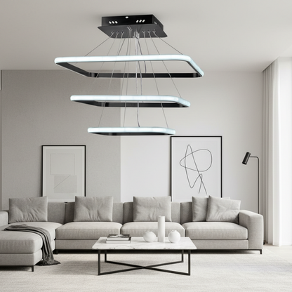 Chandelier - Metal - Black - 70 x 60 cm