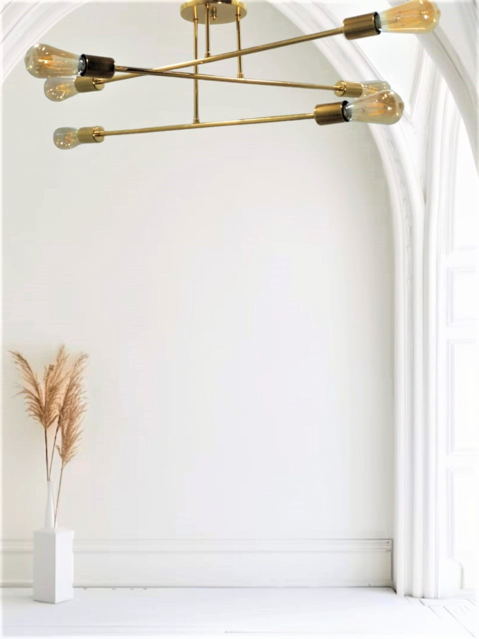 Chandelier - Metal  - Gold - 40 x 95 cm