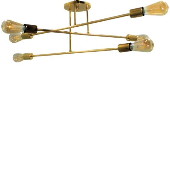 Chandelier - Metal  - Gold - 40 x 95 cm