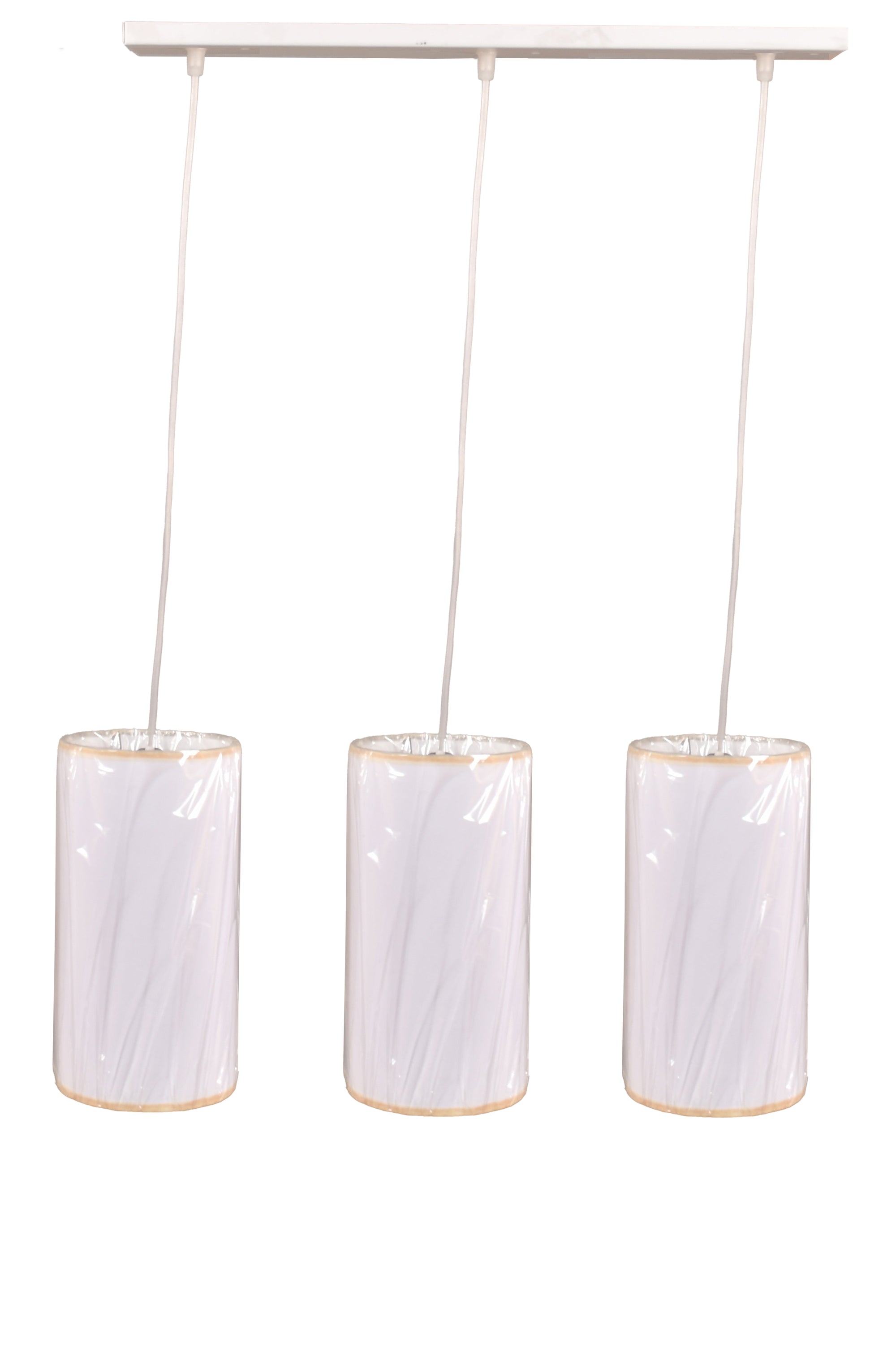 ثريا - معدنية - بيضاء - 70 × 50 سم