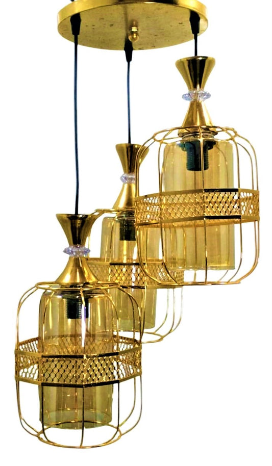 نجفه - معدن وزجاج - ذهبي - 82 × 30 سم