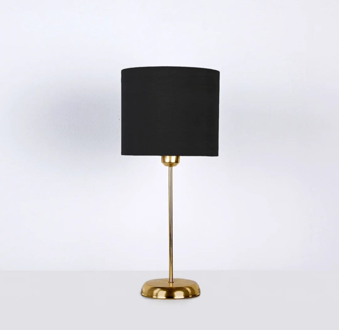 Desk Lamp - Metal - Black & Gold - 42x20 cm