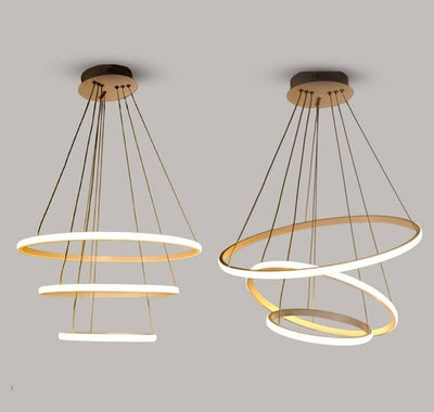 Chandelier - Metal - Gold - 70 x 60 cm